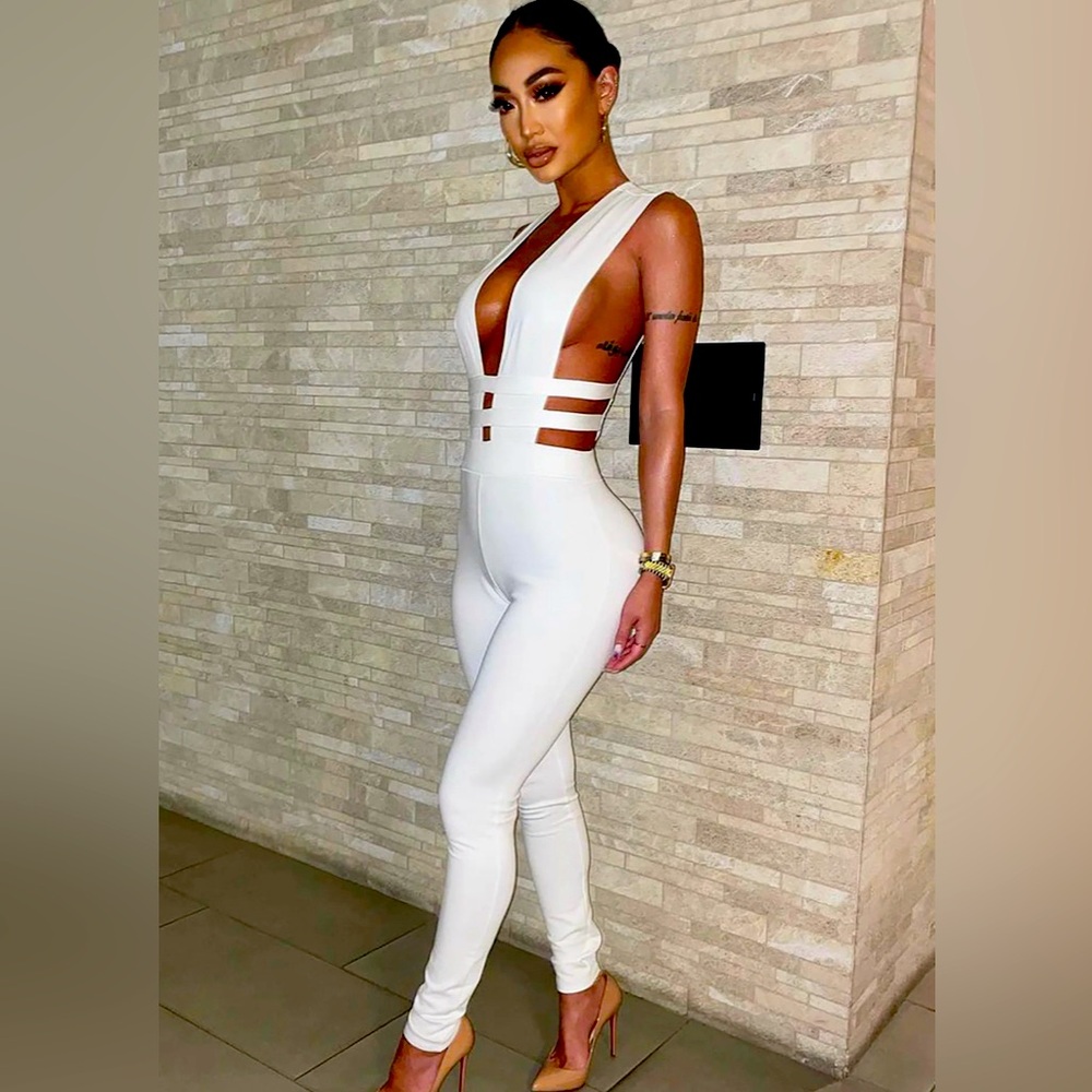 Fashion Nova White Jumper